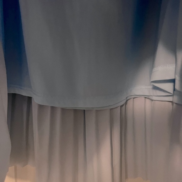 BANANA REPUBLIC FACTORY BLUE OMBRE DIP DYE SKIRT Small Tall NWT - Picture 4 of 8